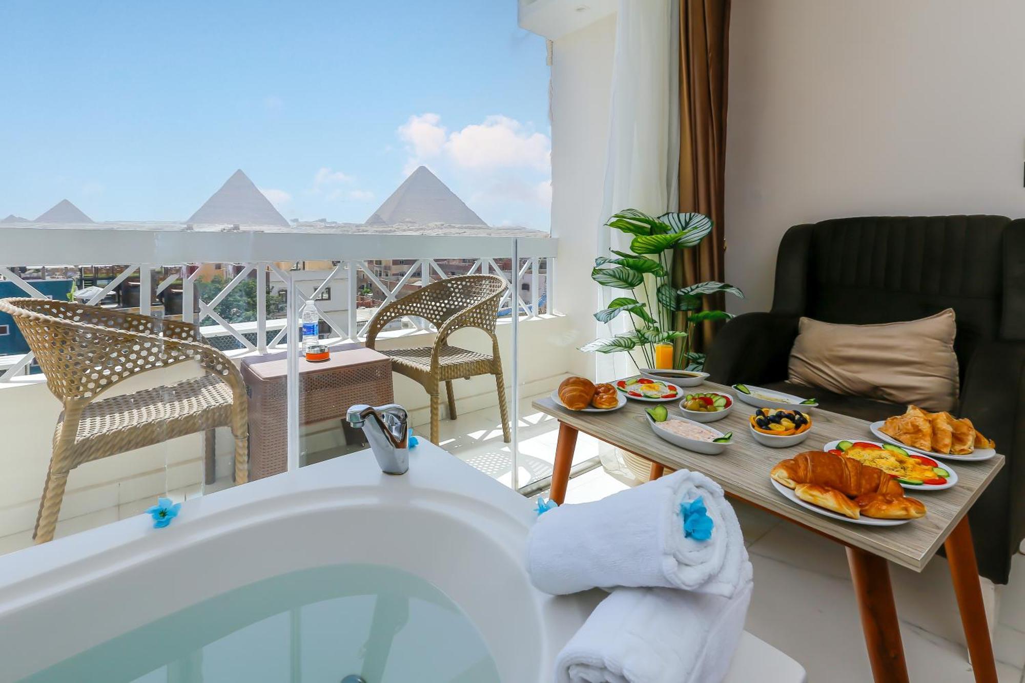 Horizon Pyramid View Inn Kafrat al Jabal ภายนอก รูปภาพ